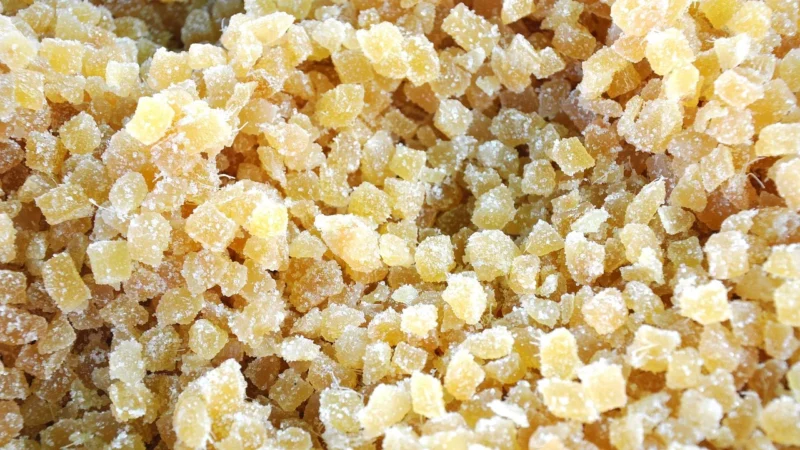 Promienie Słońca Ananas Kandyzowany Naturalny 500g Kostka