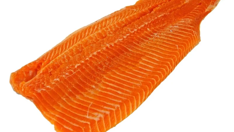 PSTRĄG TĘCZOWY FILET ZE SKÓRĄ BIO (około 0,12 kg) – GOSPODARSTWO RYBACKIE ZIELENICA (NA ZAMÓWIENIE)